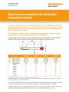 Styli recommendations for kinematic inspection probes