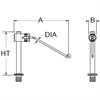 Technical drawing for spring wire clamp