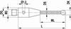 A-5555-3874 - M3 XXT Ø8 mm silicon nitride ball, carbon fibre stem, L 125 mm, ML 125 mm, for Zeiss applications