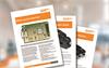 Illustration showing series of front covers of Installation guides for Renishaw's RLU10 laser encoder products