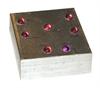 Aluminium artefact with precision ruby balls