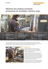 Case study:  Machine tool probing increases productivity for Australian machine shop