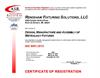 Certificate - Renishaw US RFS 4784 - ISO 9001