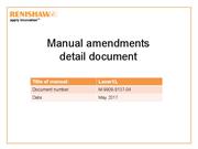 Manual:  LaserXL - manuals amendments detail document