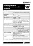 Catálogo de Produto:  Série de presets de ferramentas sem contato NC4+ Blue
