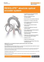 RESOLUTE™ absolute optical encoder system