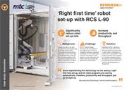 Case study:  'Right first time' robot set-up with RCS L-90 - Manufacturing Technology Centre