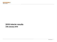 Presentation:  Unaudited 2018 interim results