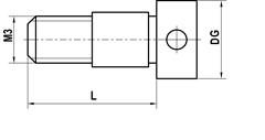 Technical drawing M3 XXT clamping screw