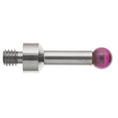 M4 Ø5 mm ruby ball, stainless steel stem, L 17.5 mm