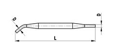 Pin type spanner 2.9 for M5 thread