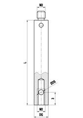 M2 holder for styli 90 Deg