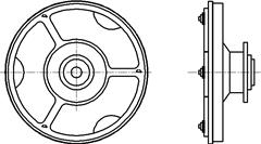 Adaptor plate VAST XXT TL1 web shop drawing