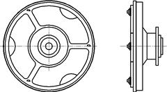 Adaptor plate VAST XXT TL1 web shop drawing