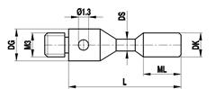 M3 cylinder stylus