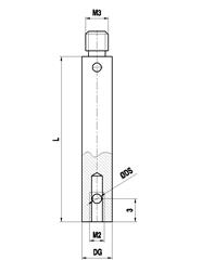 Holder for styli 90 Deg