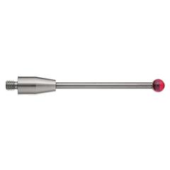 M4 Ø5 mm ruby ball, tungsten carbide stem, L 50 mm