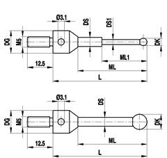 M5 styli for star configuration