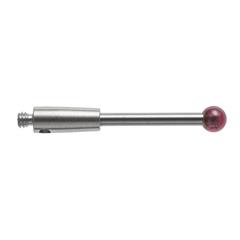 M2 Ø3 mm ruby ball, tungsten carbide stem, L 20 mm, EWL 17 mm