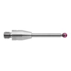 M3 Ø2 mm ruby ball, tungsten carbide stem, L 20 mm, EWL 12.5 mm