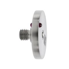 M5 Ø21 mm silver steel disc, 3 mm width, with roller