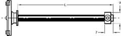 Technical drawing Star adaptor XXT TL1  TL3