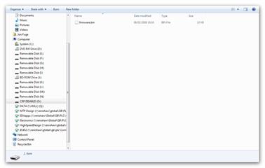 RenBED 'CRP DISABLD' folder opened