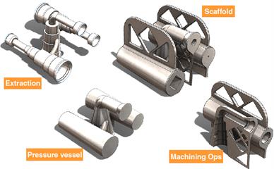 machining operations needed to create precision interface surfaces