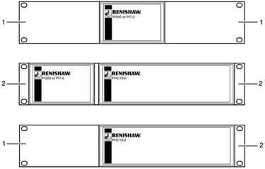 2U bracket options for a 19 inch rack