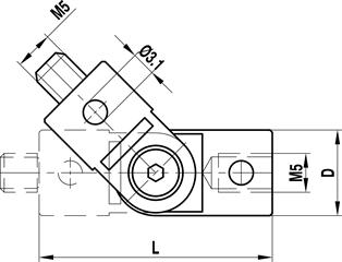 Technical drawing Rotary knuckle