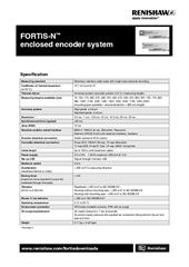 Data sheet: FORTiS-N™ enclosed encoder system